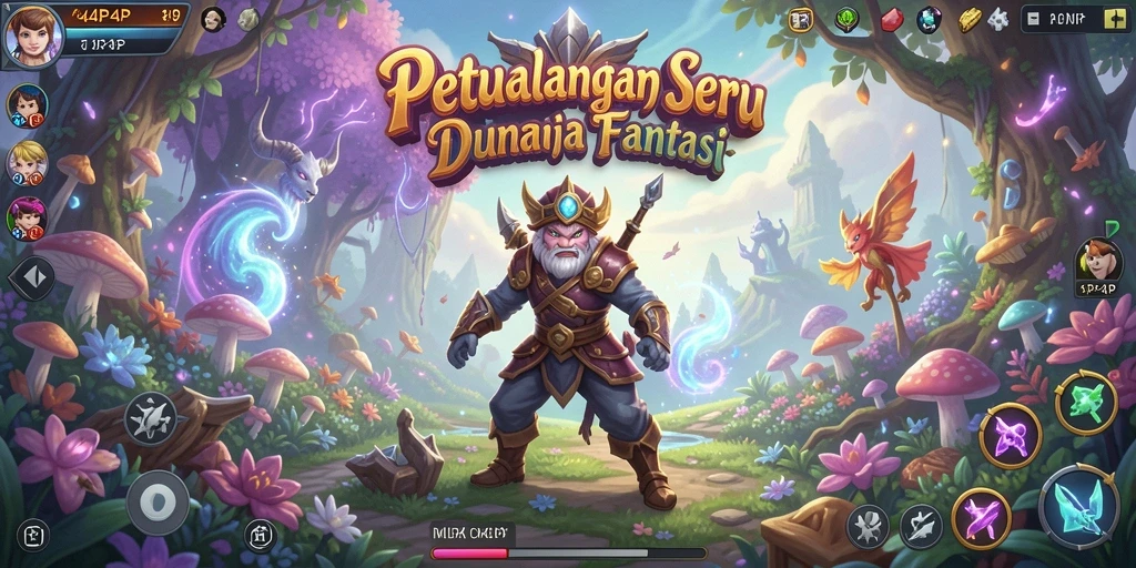 Screenshot utama dari gameplay yang menampilkan petualangan menegangkan.