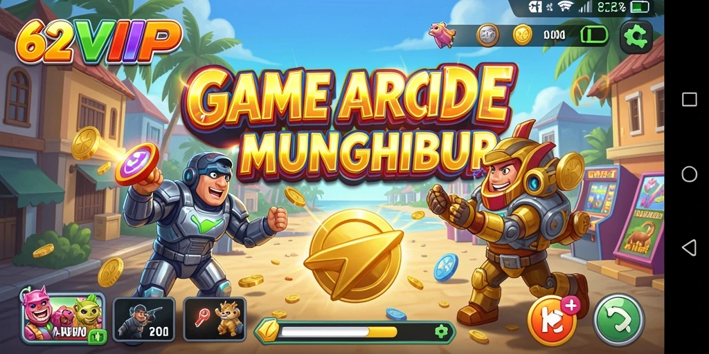 Tampilan gameplay seru dalam game Arcade 62VIP.
