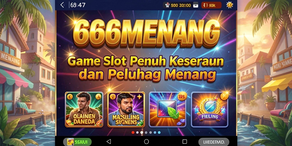 Tampilan menarik dari gameplay Slot 666MENANG yang seru.