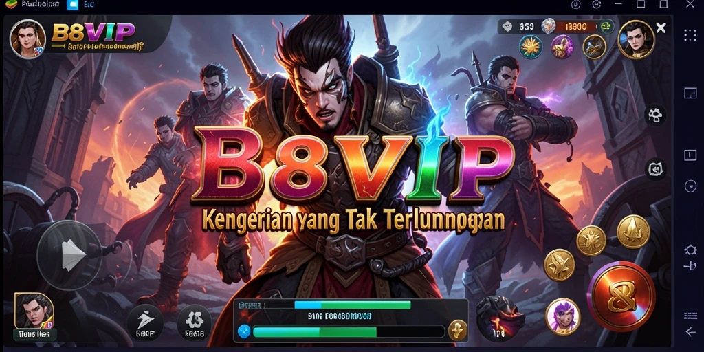 Tangkapan layar gameplay B8VIP menunjukkan suasana Horror yang menyeramkan.