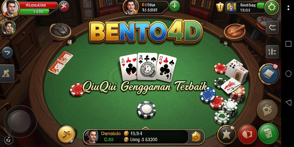 Screenshot utama gameplay QiuQiu BENTO4D yang seru.