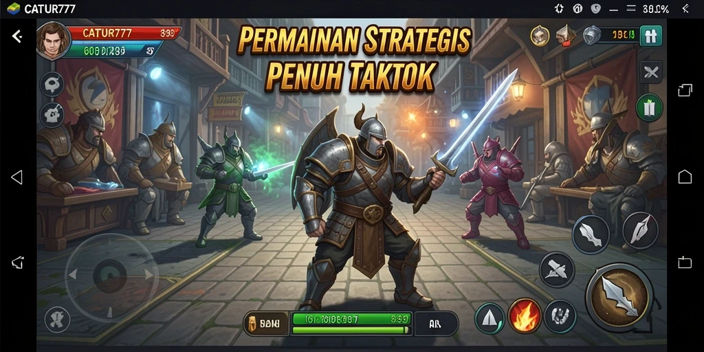 Tampilan seru dari gameplay CATUR777 yang penuh strategi.