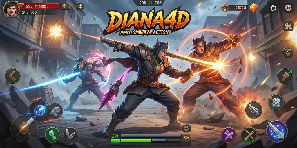 Tampilan gameplay seru dan menegangkan di DIANA4D.