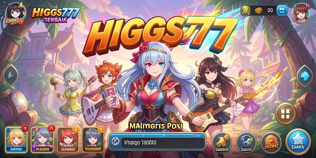 Screenshot HIGGS777 menampilkan karakter anime beraksi dalam pertempuran yang seru.