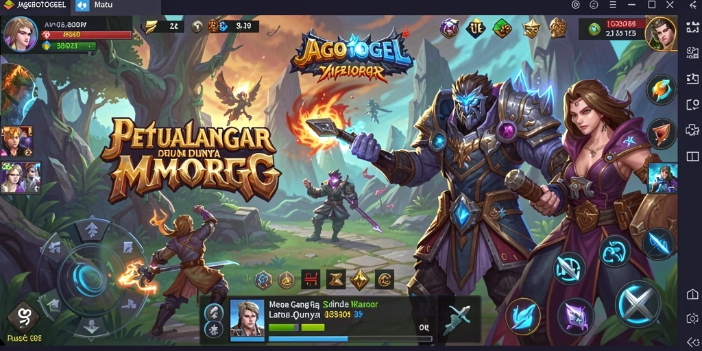 Tampilan gameplay JAGOTOGEL yang menakjubkan dalam dunia MMORPG.