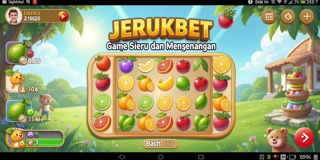 Screenshot utama JERUKBET menampilkan suasana permainan Bingo yang seru.