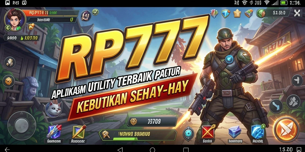 Screenshot utama RP777 menampilkan antarmuka aplikasi Utility yang sederhana dan fungsional.
