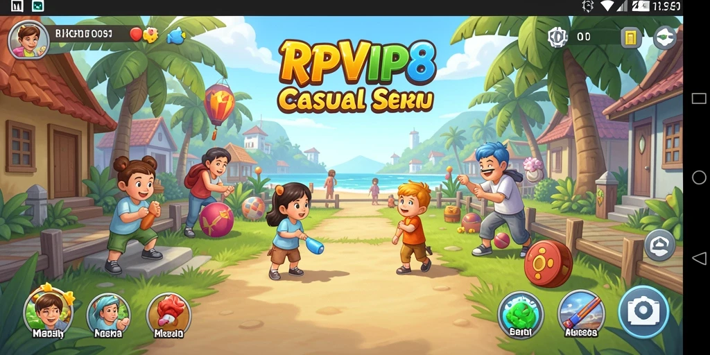 Screenshot gameplay RPVIP8 yang menampilkan keasyikan bermain.